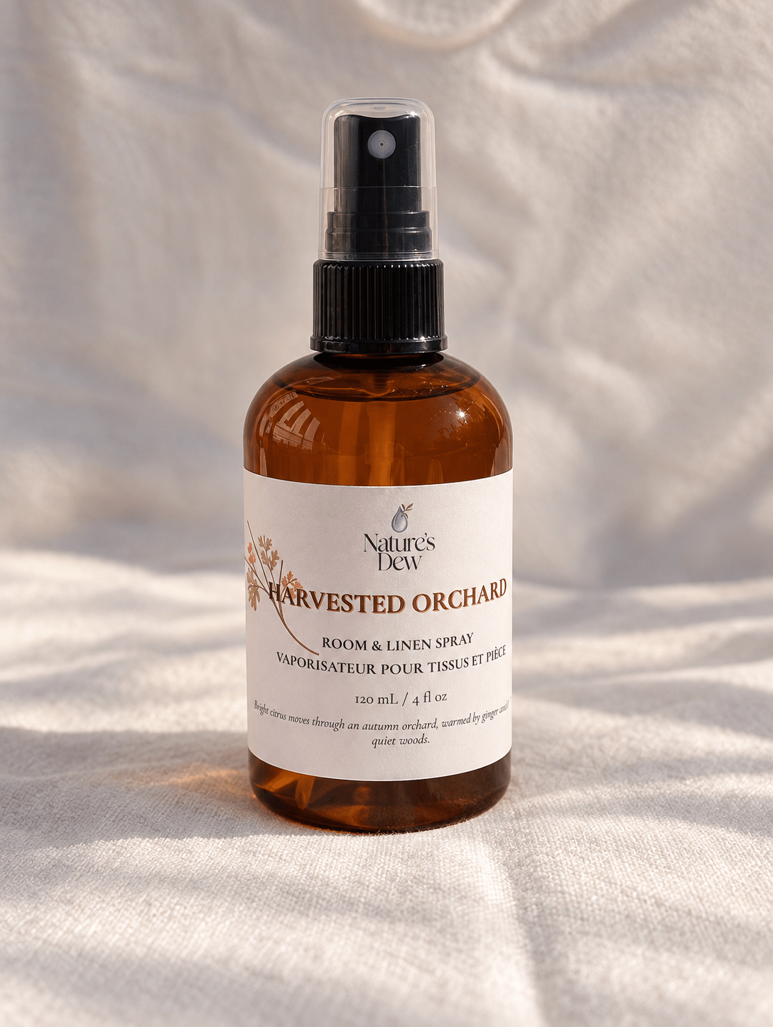 Harvested Orchard Room & Linen Spray - Nature's Dew Candle & Skincare