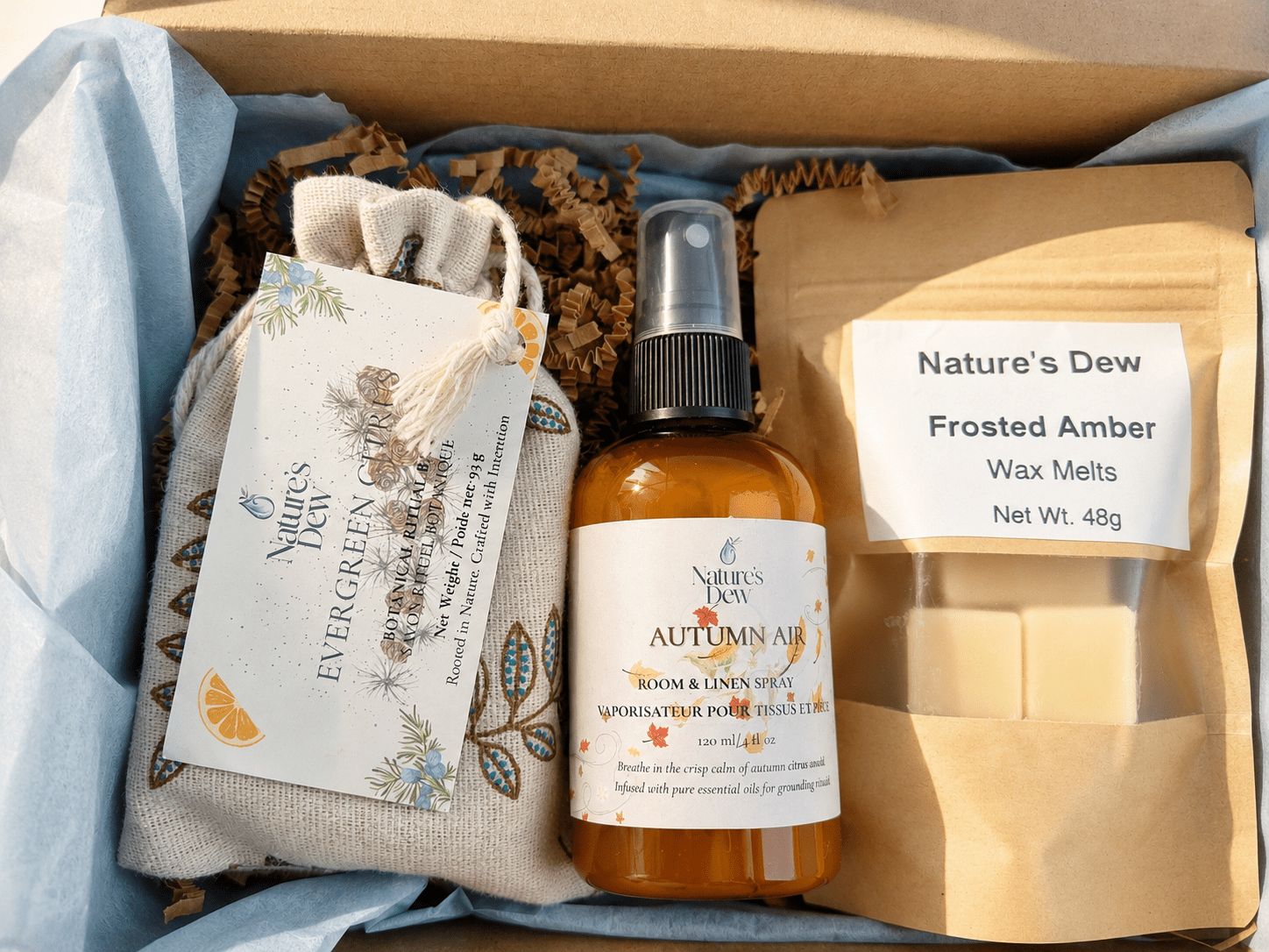 Archive Ritual Set - Nature's Dew Candle & Skincare