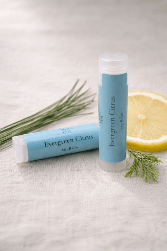 Evergreen Citrus Lip Balm - 4.25g - Nature's Dew Candle & Skincare