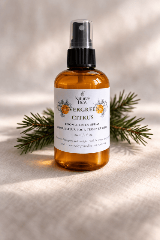 Evergreen Citrus Room & Linen Spray - 120 ml - Nature's Dew Candle & Skincare
