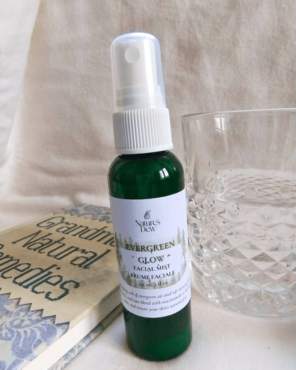 Evergreen Glow Facial Mist - Aloe Vera · Oat · Niacinamide - Nature's Dew Candle & Skincare