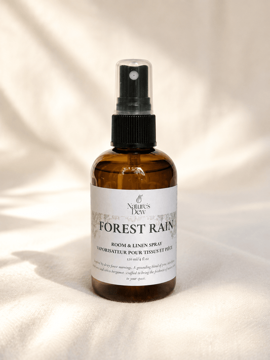 Forest Rain Room & Linen Spray | Daily Reset Ritual - Nature's Dew Candle & Skincare