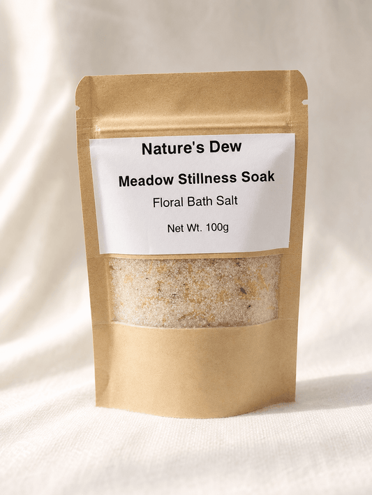 Meadow Stillness Soak - Nature's Dew Candle & Skincare