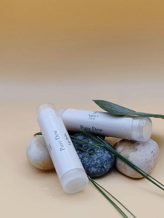 Pure Dew Lip Balm - Fragrance - Free · Sensitive - Skin Safe - Nature's Dew Candle & Skincare