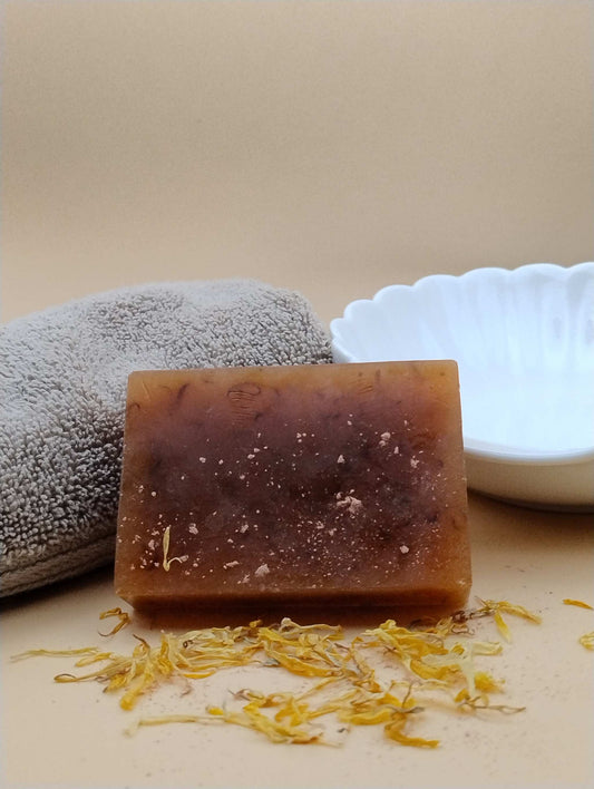 Meadow Breeze Ritual Soap Bar with floral essential oils and gentle lather, enhancing skin and senses.