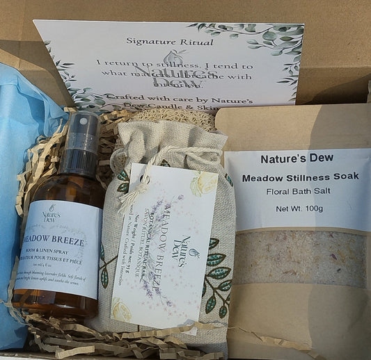 Signature Ritual Box - Nature's Dew Candle & Skincare